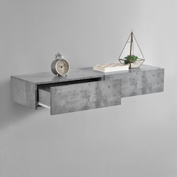 [en.casa]® Hylde/aflastningsbord Grethe - med skuffe - 46x30x15cm - i forskellige farver