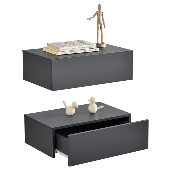 [en.casa]® Hylde/aflastningsbord Grethe - med skuffe - 46x30x15cm - i forskellige farver