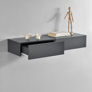 [en.casa]® Hylde/aflastningsbord Grethe - med skuffe - 46x30x15cm - i forskellige farver