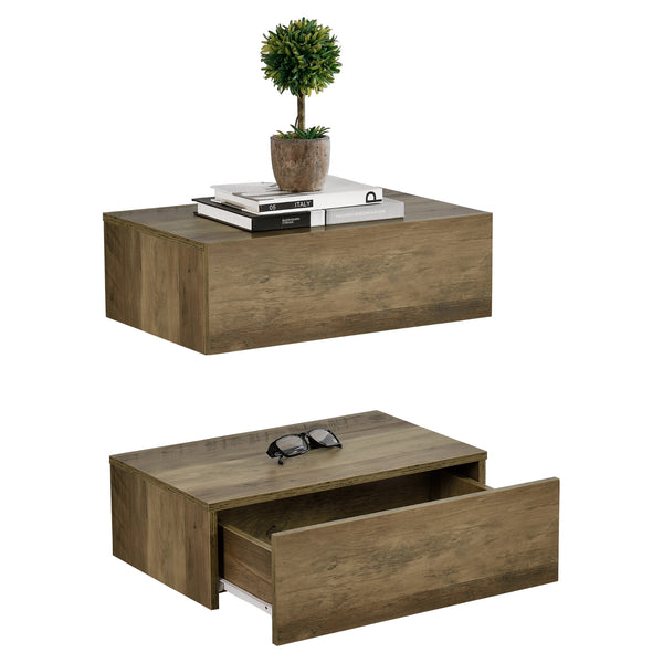 [en.casa]® Hylde/aflastningsbord Grethe - med skuffe - 46x30x15cm - i forskellige farver