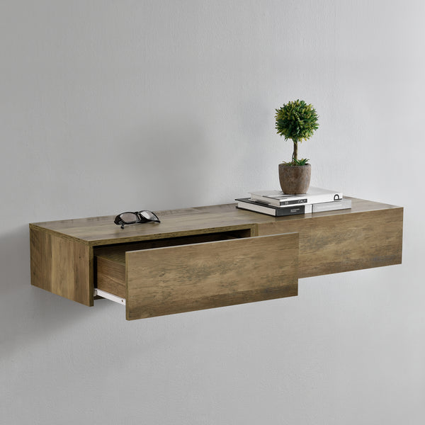 [en.casa]® Hylde/aflastningsbord Grethe - med skuffe - 46x30x15cm - i forskellige farver