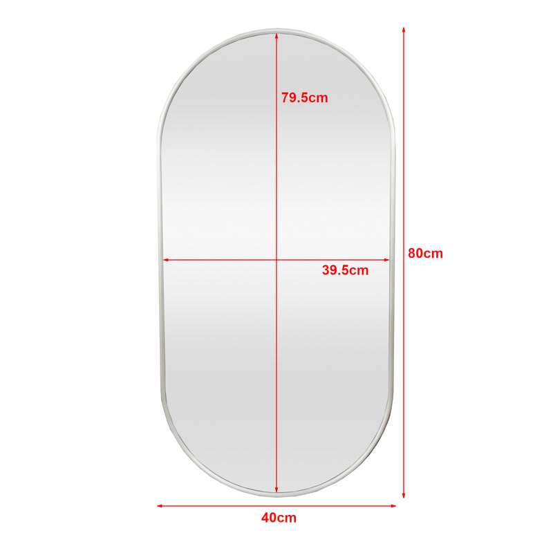 Målskitse Vægspejl Picciano oval [en.casa] Vælg model