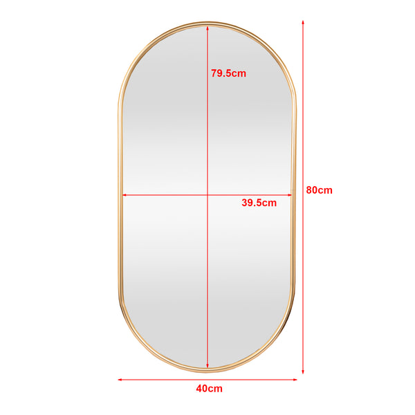 Vægspejl Picciano oval [en.casa] Vælg model