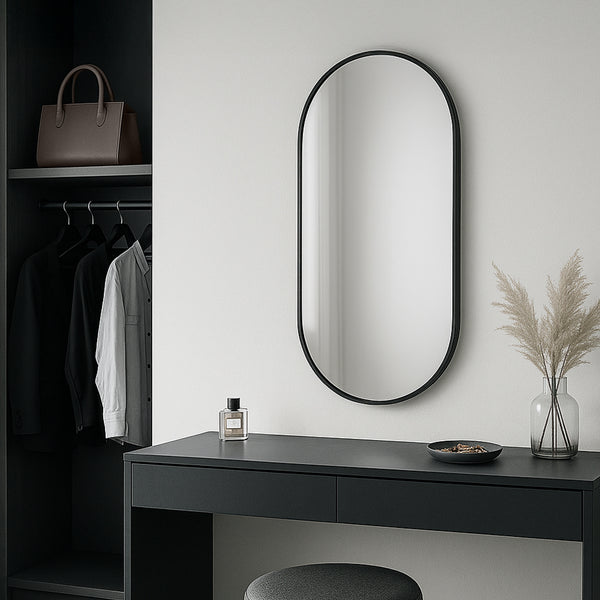 Vægspejl Picciano oval [en.casa] Vælg model