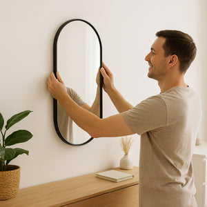Vægspejl Picciano oval [en.casa] Vælg model