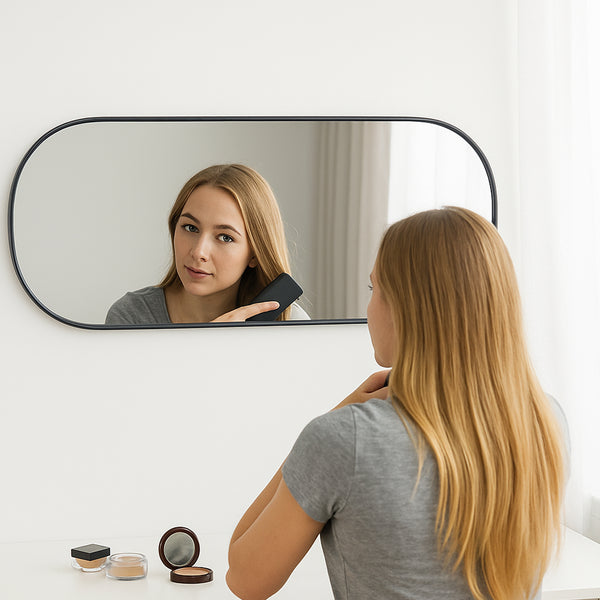 Vægspejl Picciano oval [en.casa] Vælg model