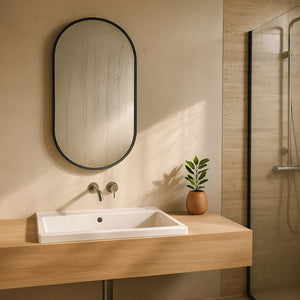 Vægspejl Picciano oval [en.casa] Vælg model