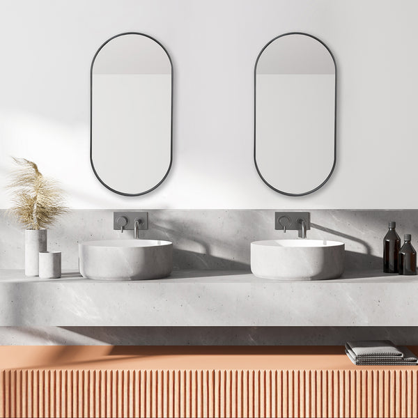 Vægspejl Picciano oval [en.casa] Vælg model
