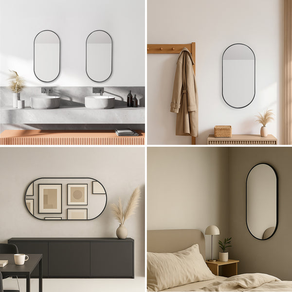 Vægspejl Picciano oval [en.casa] Vælg model