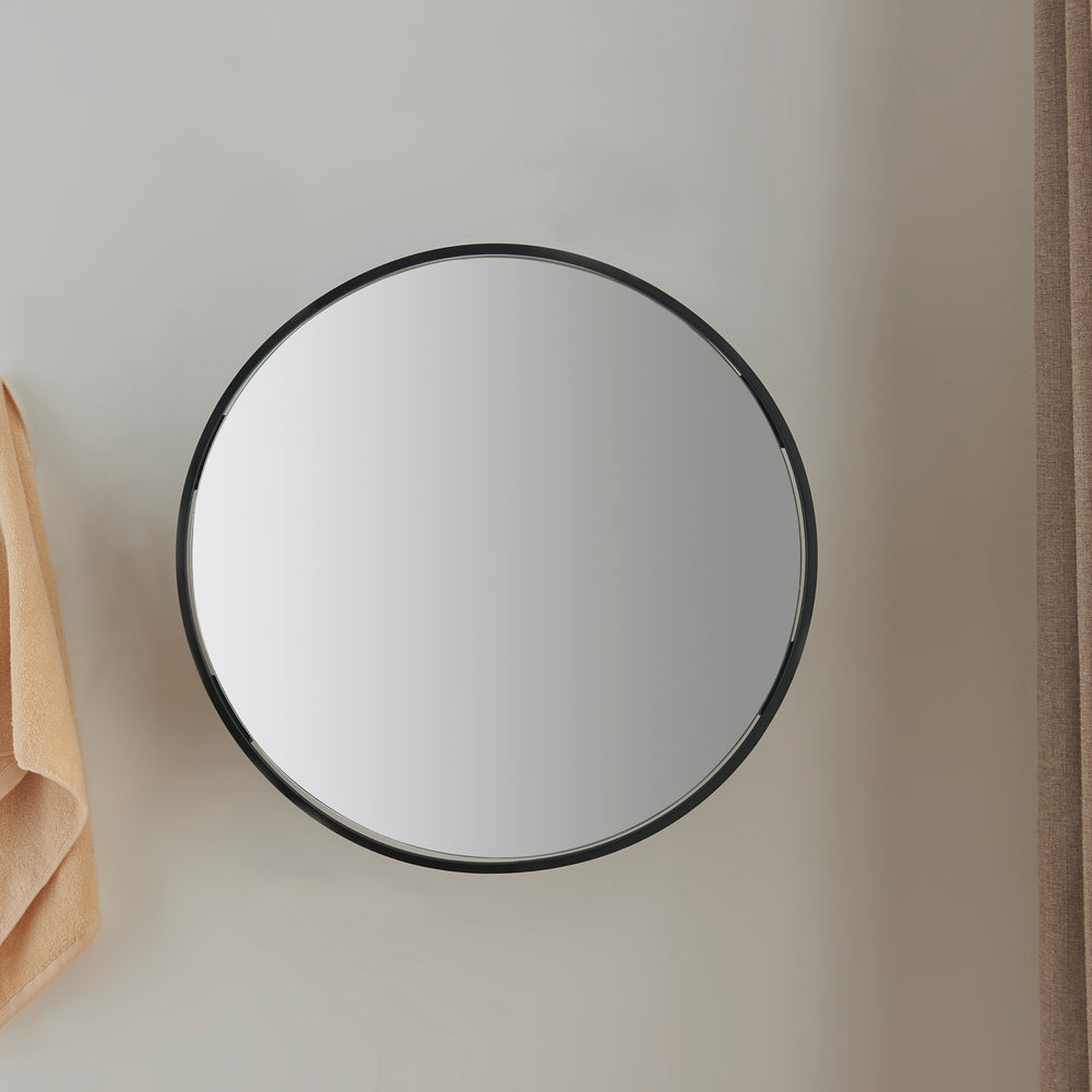 Vægspejl Sunne med hylde sort i forskellige varianter [en.casa] - premiumXL