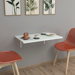 Væghængt klapbord Klepp 72x45cm Hvid [en.casa] - premiumXL
