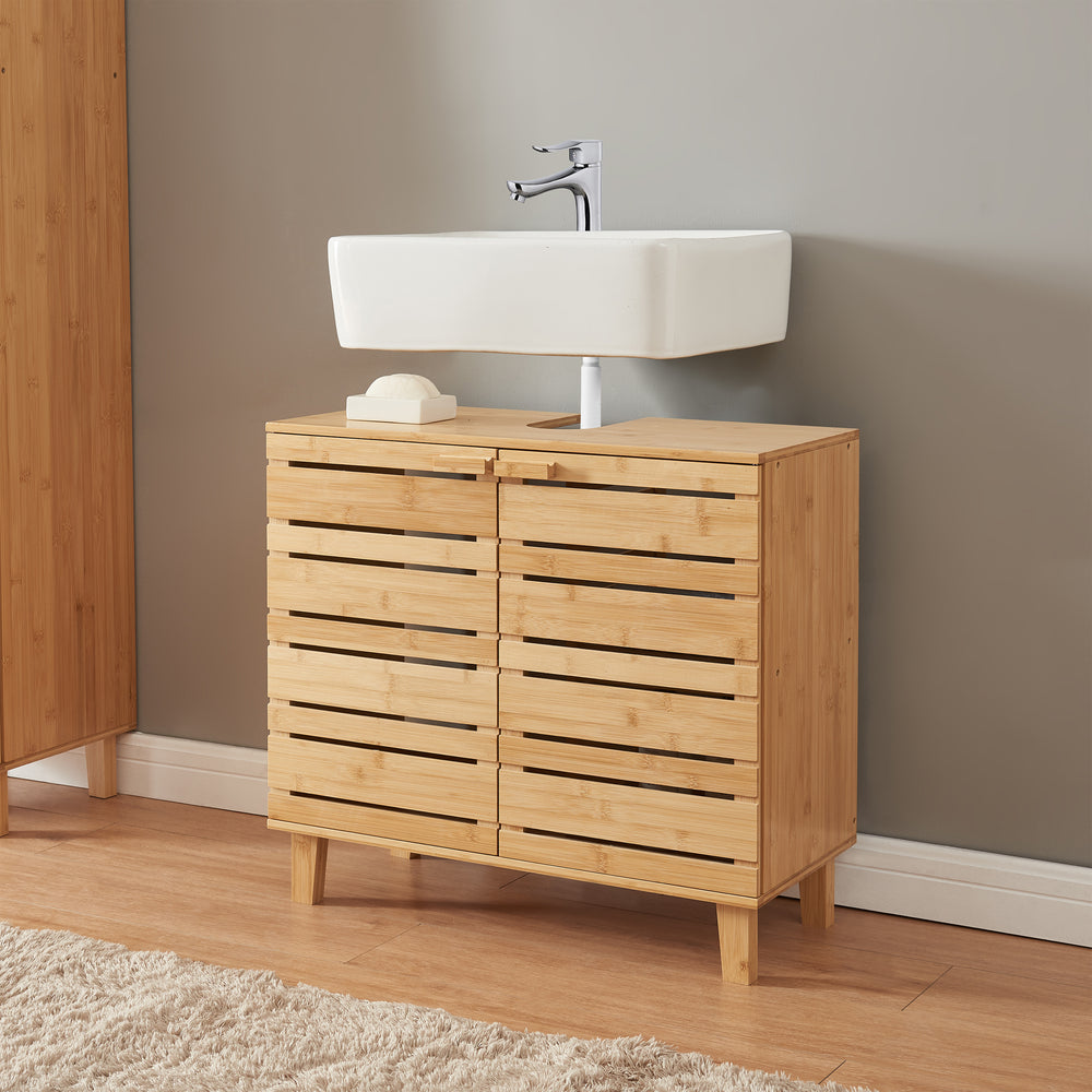 Epind 60x66x30 cm underskab i naturlig bambus [en.casa]