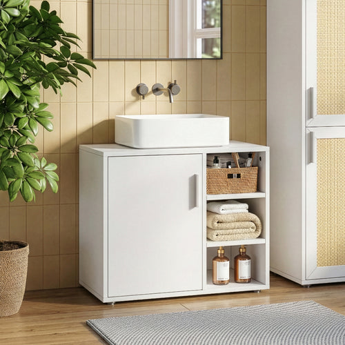 Vaskeskab Kulaik 51x60x32 cm Hvid [en.casa]