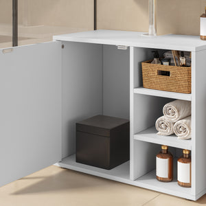 Vaskeskab Kulaik 51x60x32 cm Hvid [en.casa]