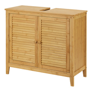 Bambus vaskeskab Värmdö 60x67x30cm [en.casa] - premiumXL