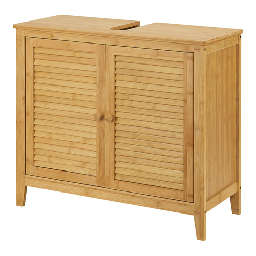 Bambus vaskeskab Värmdö 60x67x30cm [en.casa] - premiumXL