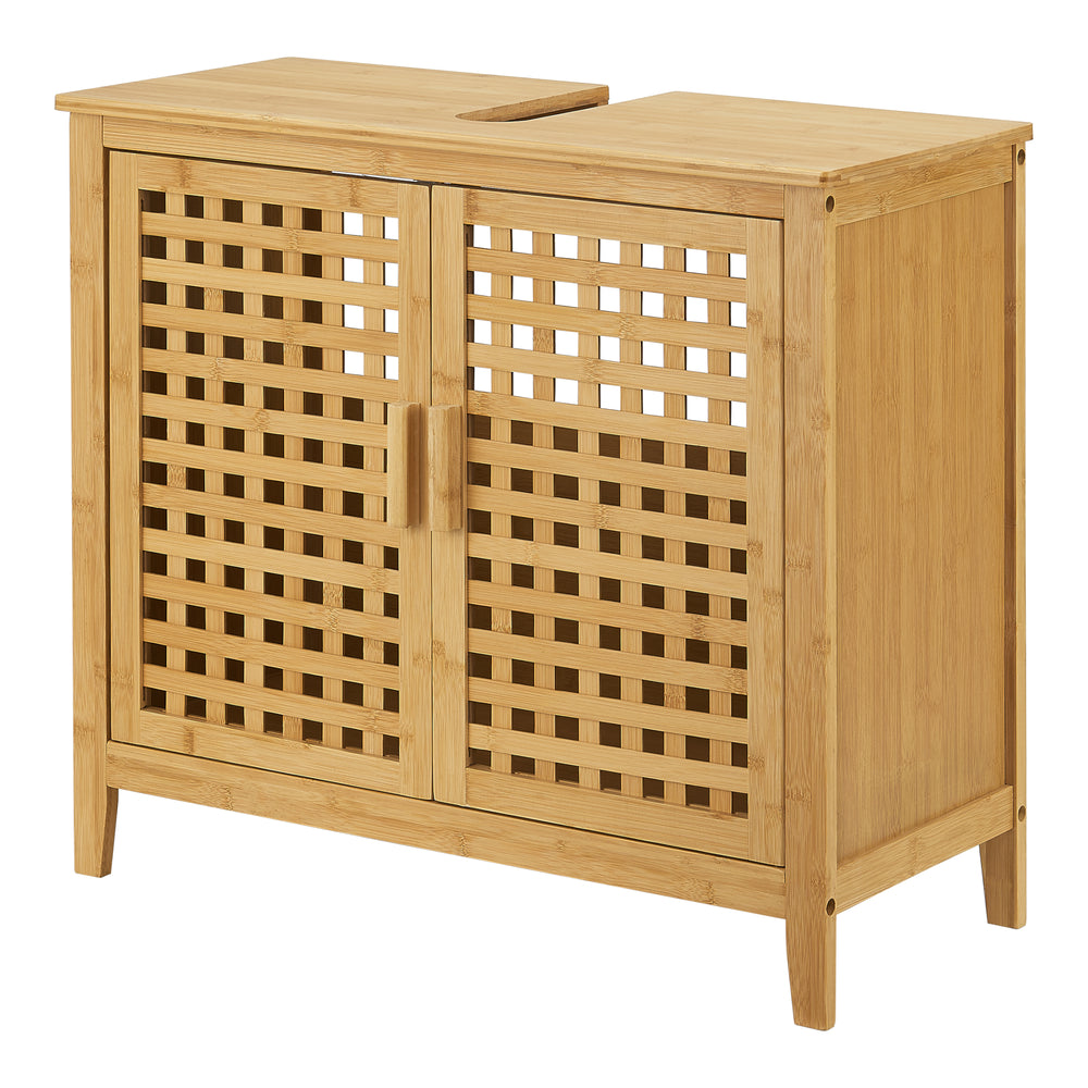 Vaskeskab Ingmarsö bambus 60x67x30cm [en.casa] - premiumXL