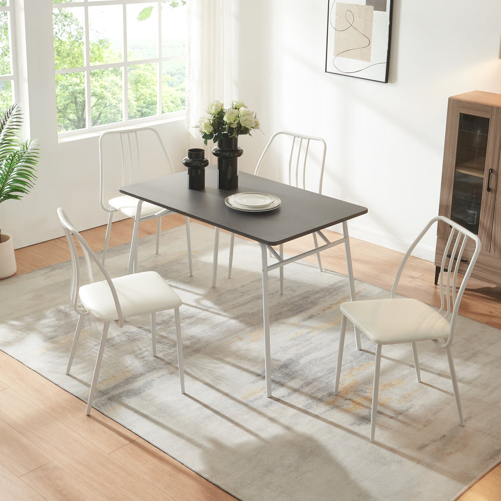 Spisebordssæt Omso 5 stk [en.casa]