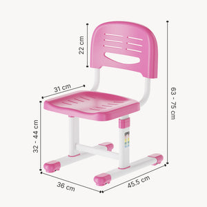 Højdejusterbar børnestol Sauda 75x36x46 cm [en.casa]