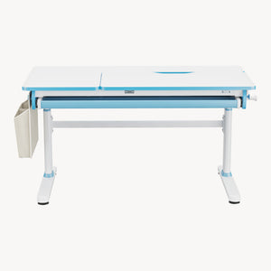 Escritorio infantil Kuosa regulable en altura acero 120x60cm - Blanco [en.casa]