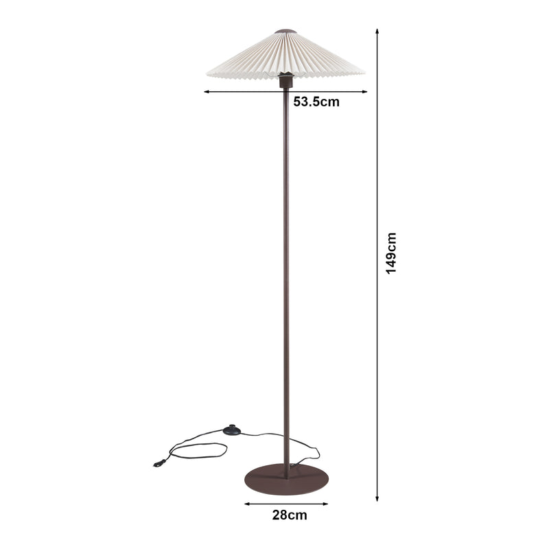 Målskitse Appledore gulvlampe [lux.pro]