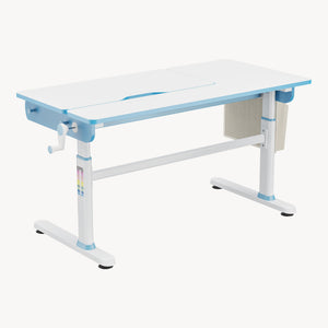 Escritorio infantil Kuosa regulable en altura acero 120x60cm - Blanco [en.casa]