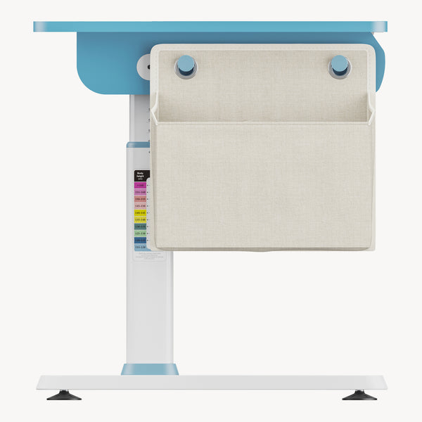 Escritorio infantil Kuosa regulable en altura acero 120x60cm - Blanco [en.casa]