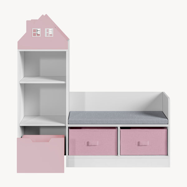 Børnebænk med hylde Vipsali [en.casa]