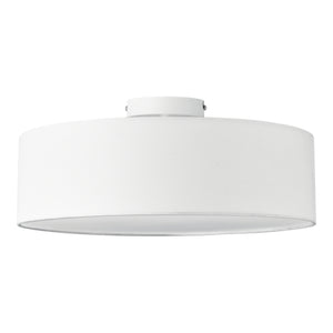 [lux.pro]® Loftlampe Omaha-Ø45cm-plast, tekstil-3xE27,max.60W-230V, 50Hz-i forskellige farver