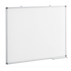 [pro.tec]® Magnetisk whiteboardtavle - hvid - med aluminium ramme - metal - i forskellige størrelser