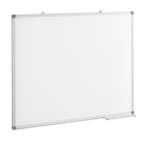 [pro.tec]® Magnetisk whiteboardtavle - hvid - med aluminium ramme - metal - i forskellige størrelser