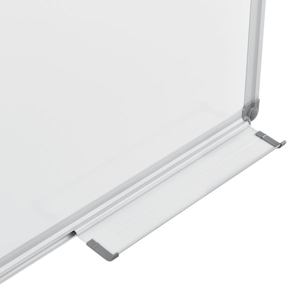[pro.tec]® Magnetisk whiteboardtavle - hvid - med aluminium ramme - metal - i forskellige størrelser