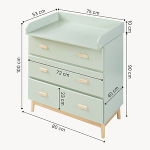 Puslebord Sarievn med pusleunderlag 100x80x53 cm [en.casa]