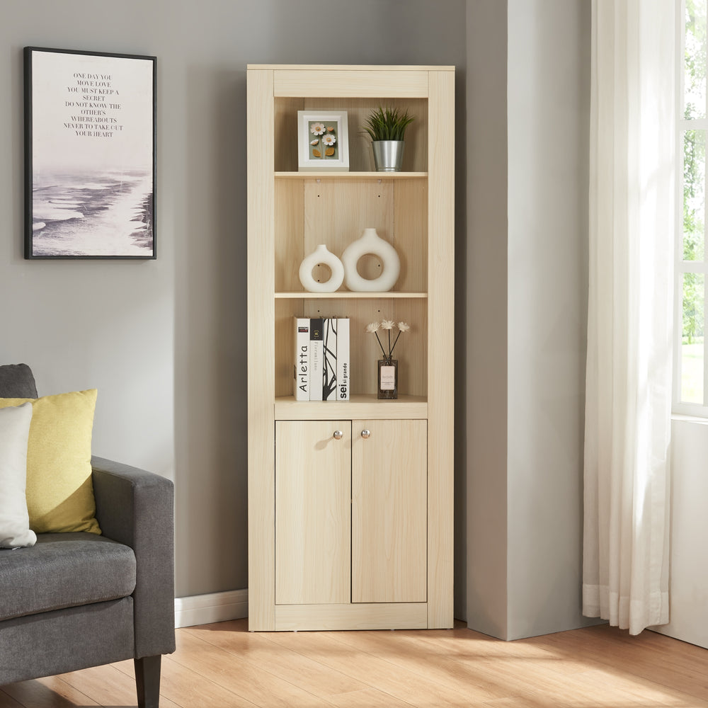 Hjørneskab Eura 170x62x30cm eg [en.casa].