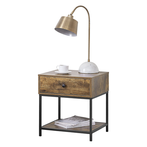 Sidebord Bjuv 45x39x49cm Mørkt træ en.casa