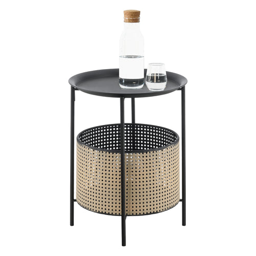 Sidebord Beaumont Sort/Sandfarve forskellige størrelser en.casa - premiumXL