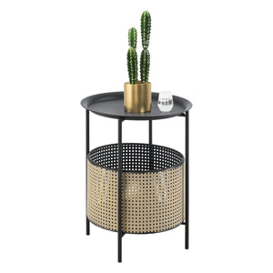 Sidebord Beaumont Sort/Sandfarve forskellige størrelser en.casa - premiumXL