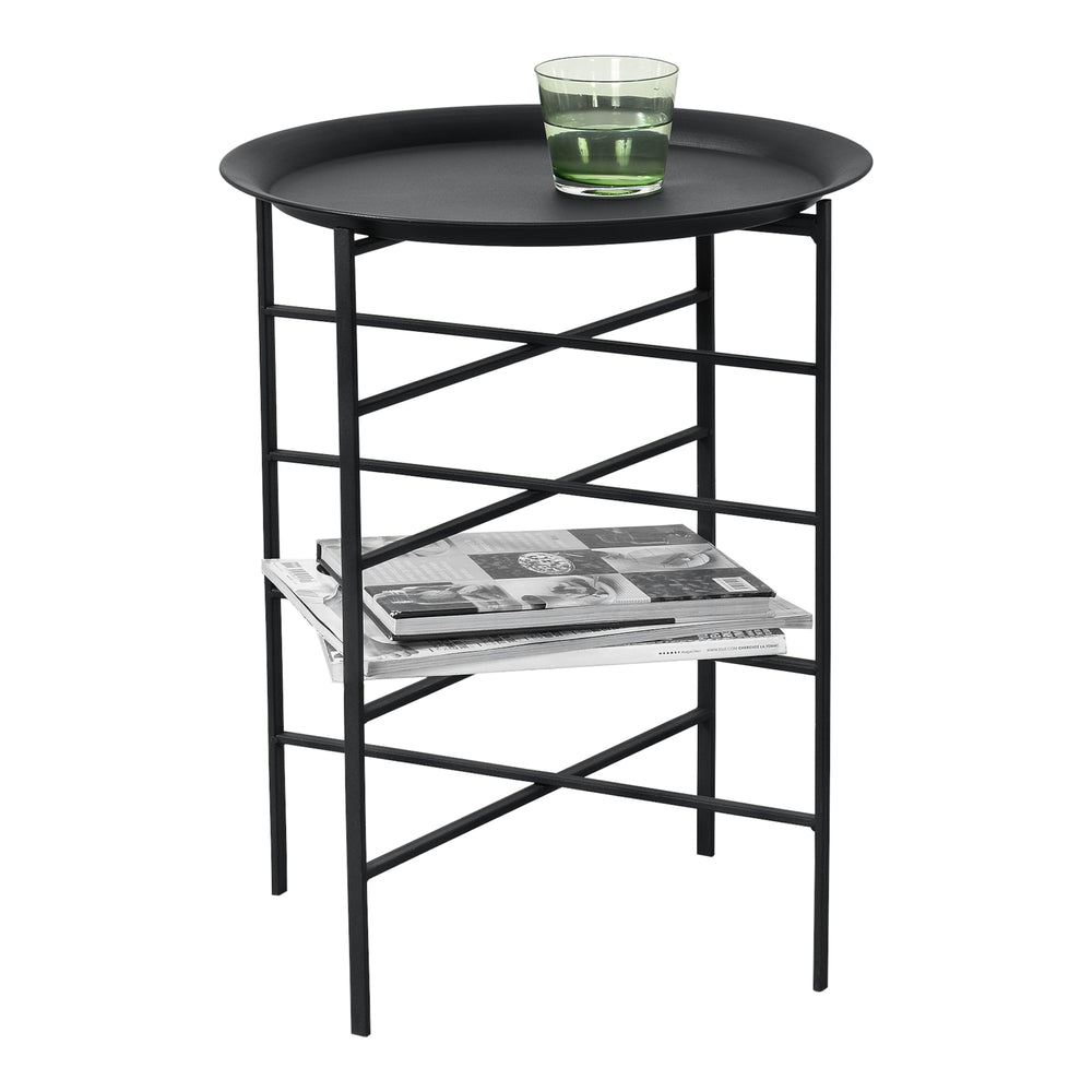 Sidebord Wiltz 40x40x53 cm metal sort en.casa - premiumXL