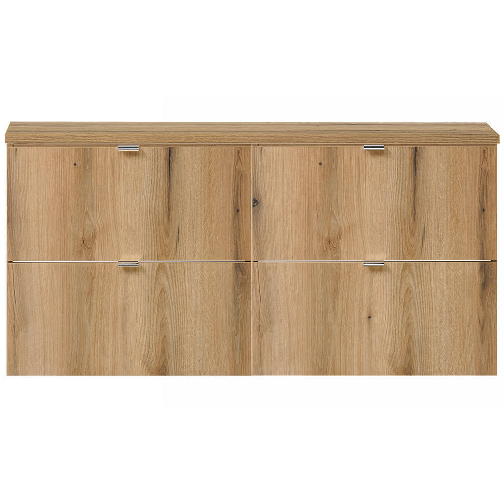 Mueble de baño bajo lavabo Newport con 4 cajones - Efecto roble
