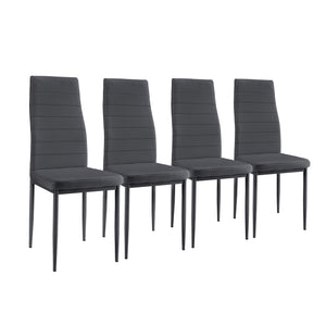  [en.casa]® Spisebord Tønder - (120x60x75cm) - 4 stole - i forskellige farver