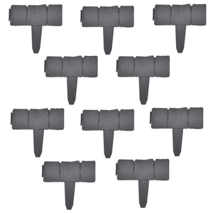 [casa.pro]® Bedkant sæt - PP - 23x25,5x2cm - sten-optik - i forskellige sæt