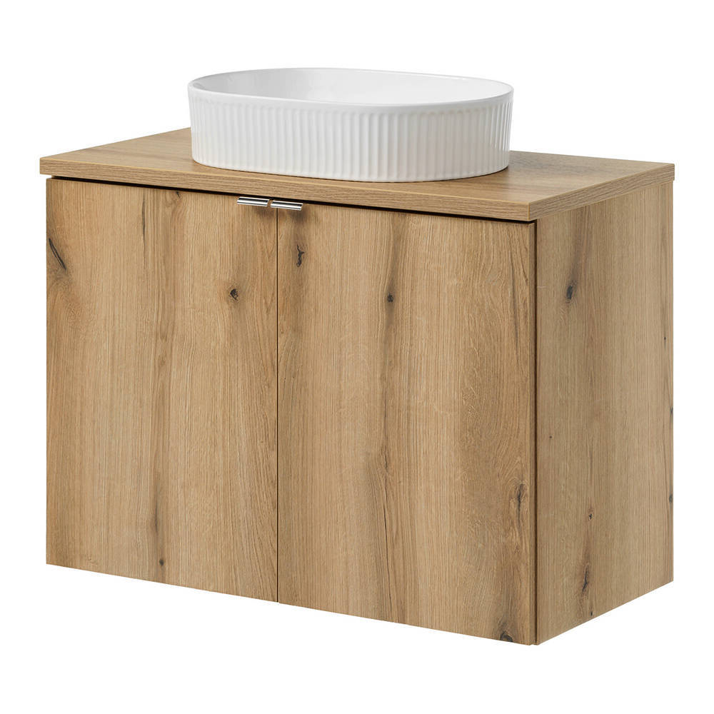 Vaskeskab Newport med døre 80x71x40 cm [en.casa].